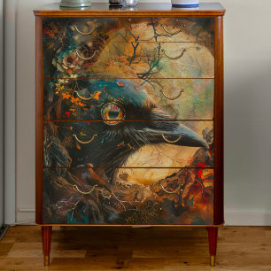 Creepy Bird Beak Decoupage Tissuepapier