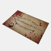 Creepy Bloody Custom Butcher Deurmat (Schuin)