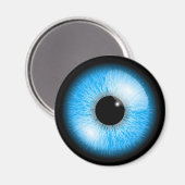 Creepy Blue Realistic Eyeball Print Magneet (Voorkant / Achterkant)