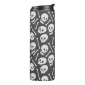 Creepy Bony Skulls en Botten Thermosbeker (Gedraaid links)