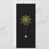 Creepy Burning Halloween Pumpkin Uitnodiging (Achterkant)