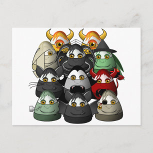 Creepy Candy Corn Creepies Briefkaart