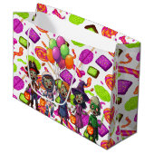 Creepy Candy Zombie Mashup For Halloween Groot Cadeauzakje (Voorkant Gekanteld)