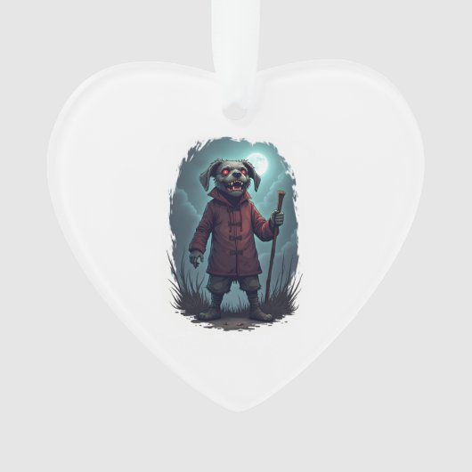 Creepy Cane Corso Ornament (voorkant)