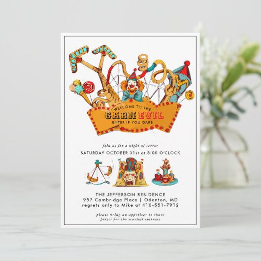 Creepy Carnival | Haunted Circus Party (Staand voorkant)
