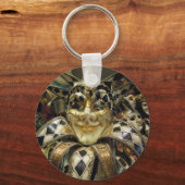 Creepy Carnival Masker Sleutelhanger (Voorkant)