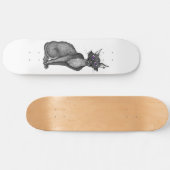Creepy Cat Skateboard (Horizontaal)