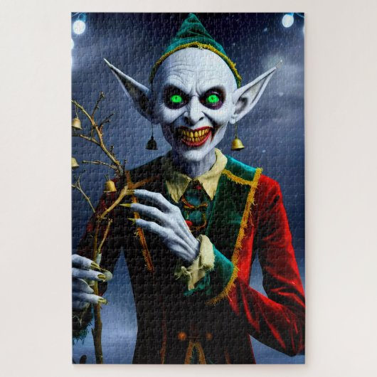 Creepy Christmas Elf Legpuzzel (Verticaal)