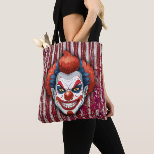 Creepy Clown Carnaval Halloween Draagtas