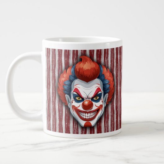Creepy Clown Carnaval Halloween Extra Grote Beker (Links)