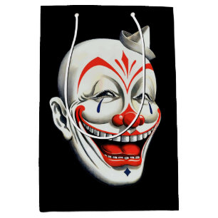 Creepy Clown Face Gift Bag Medium Cadeauzakje