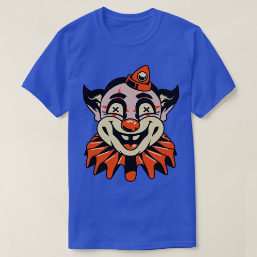 Creepy  Clown Halloween T-shirt (Design voorkant)