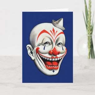 Creepy Clown Verjaardag Kaart