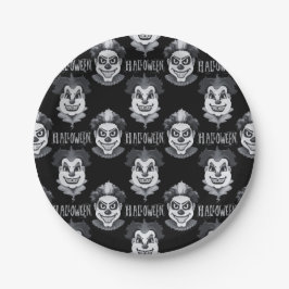 Creepy Clowns Spooky Halloween Party Papieren Bordje