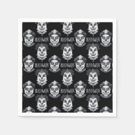 Creepy Clowns Spooky Halloween Party Servet