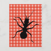 Creepy Crawly Ants Plaid Tafelkleed Briefkaart (Voorkant)