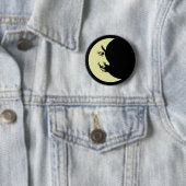 Creepy crescent moon badge ronde button 5,7 cm (In situ)
