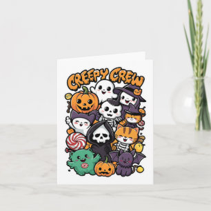 Creepy Crew voor kinderen en volwassenen Funny Hal Kaart