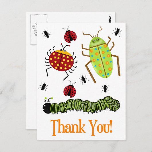 Creepy Critters Bug Cards Briefkaart (Voorkant / Achterkant)