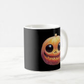 Creepy Cute Halloween Pumpkin Face Koffiemok (Voorkant rechts)