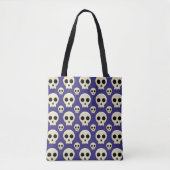 Creepy Cute Kawaii Gothic Skull Pattern Draagtas (Voorkant)