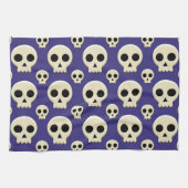 Creepy Cute Kawaii Gothic Skull Pattern Theedoek (Horizontaal)