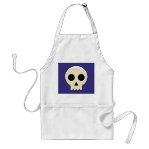 Creepy Cute Kawaii Gothic Skull Standaard Schort