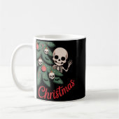 Creepy Cute Kawaii Skeleton Christmas Tree Skull B Koffiemok (Links)