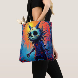 Creepy Demon beroemd gemaakt door Spooky Bossen De Draagtas