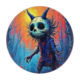 Creepy Demon beroemd gemaakt door Spooky Bossen De Snijplank