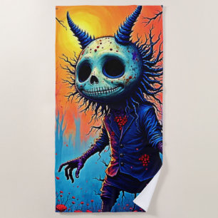 Creepy Demon beroemd gemaakt door Spooky Bossen De Strandlaken