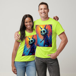 Creepy Demon beroemd gemaakt door Spooky Bossen De T-shirt