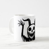 Creepy Demon Skull Koffiemok (Voorkant links)