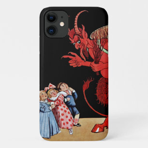 Creepy Devil Krampus Art iPhone 11 Hoesje