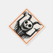 Creepy Devil Skull Halloween Servet (Hoek)
