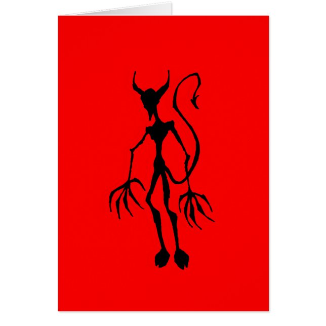 Creepy Devil Stick Figuur (Voorkant)