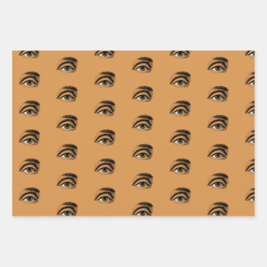 Creepy dingen, ogen en noodlottige patroonwikkelin inpakpapier vel (Voorkant 2)