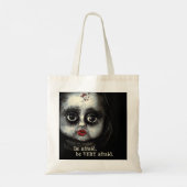 Creepy Doll Haunted Halloween Horror Tote Bag (Achterkant)