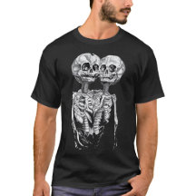 Creepy Double Skeleton Tee Shirt