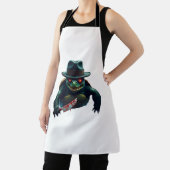 Creepy enge Halloween schildpad T-shirt Schort (Insitu)