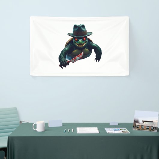 Creepy enge Halloween schildpad T-shirt Spandoek (Beurs)