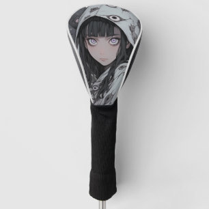 Creepy Eye Horror Anime Girl Golfheadcover
