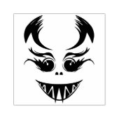 Creepy Face Rubberstempel (Afrduk)