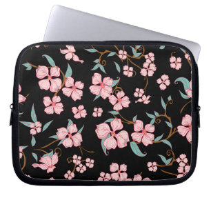 Creepy Flowers Patroon 5 Laptop Sleeve