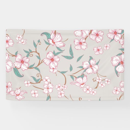 Creepy Flowers Patroon 6 Spandoek (Horizontaal)