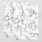 Creepy Flowers Patroon 7 Bedankkaart (Voorkant / Achterkant)