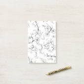Creepy Flowers Patroon 7 Post-it® Notes (Op bureau)