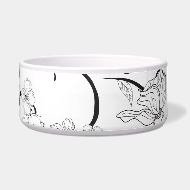 Creepy Flowers Patroon 7 Voerbakje (Voorkant)