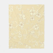 Creepy Flowers Patroon 8 Fleece Deken (Voorkant)