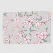 Creepy Flowers Patroon Golfhanddoek (Horizontaal)